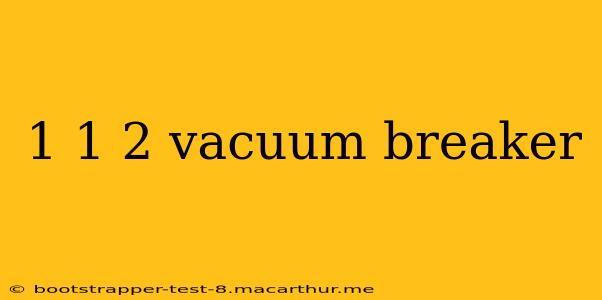 1 1 2 vacuum breaker
