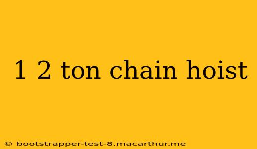 1 2 ton chain hoist