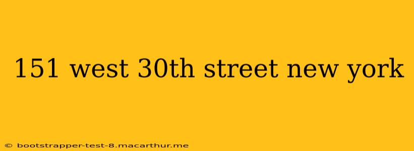 151 west 30th street new york