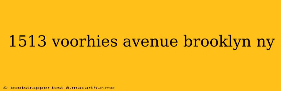 1513 voorhies avenue brooklyn ny