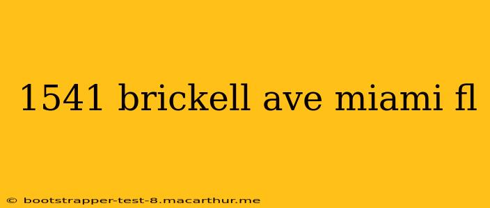1541 brickell ave miami fl