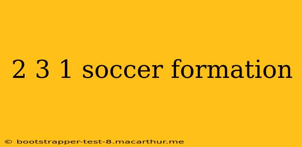 2 3 1 soccer formation