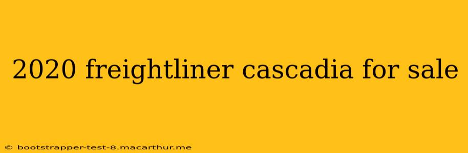2020 freightliner cascadia for sale