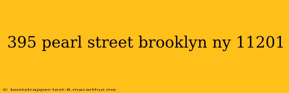 395 pearl street brooklyn ny 11201