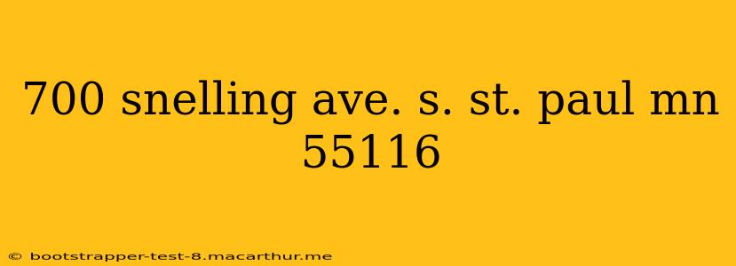 700 snelling ave. s. st. paul mn 55116
