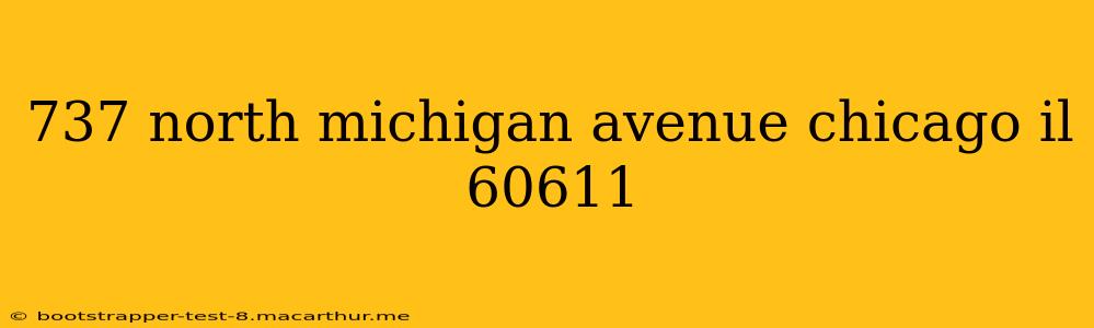 737 north michigan avenue chicago il 60611