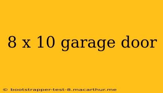 8 x 10 garage door