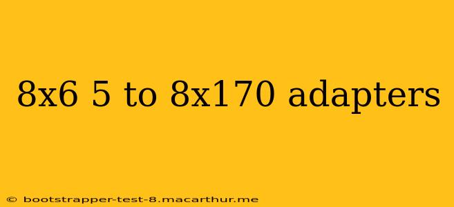 8x6 5 to 8x170 adapters