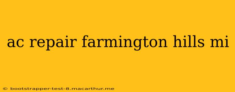 ac repair farmington hills mi