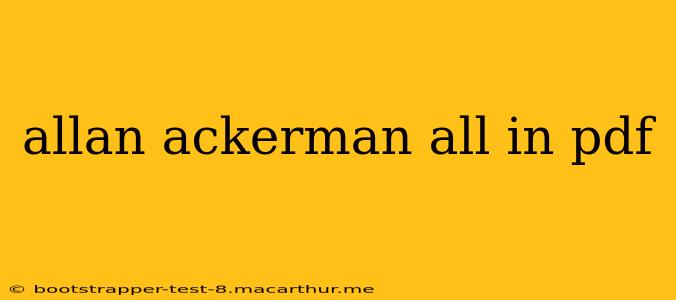 allan ackerman all in pdf