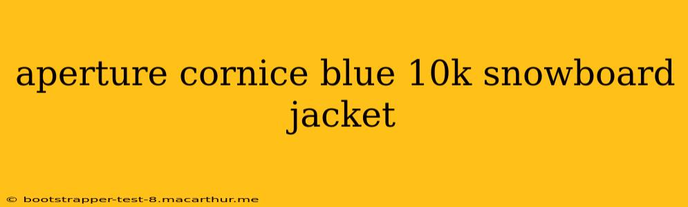 aperture cornice blue 10k snowboard jacket