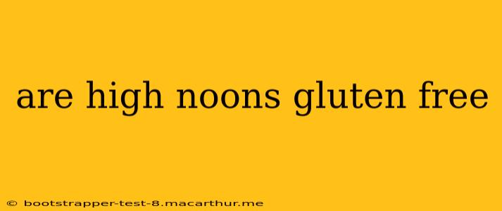 are high noons gluten free