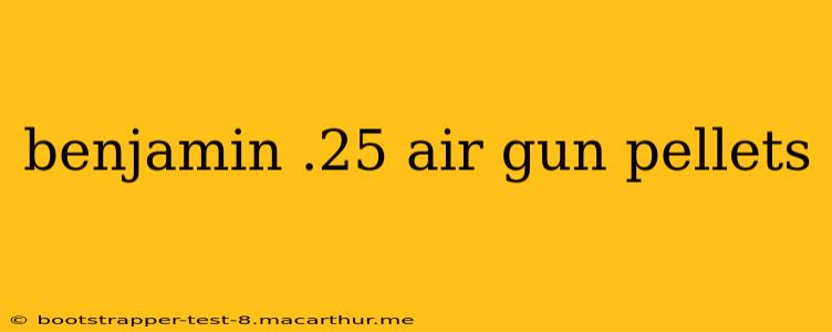 benjamin .25 air gun pellets