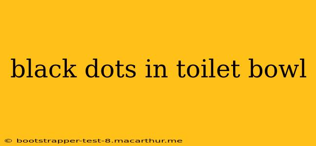 black dots in toilet bowl