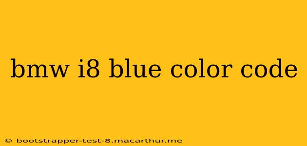 bmw i8 blue color code