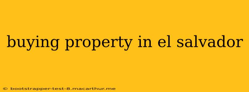 buying property in el salvador