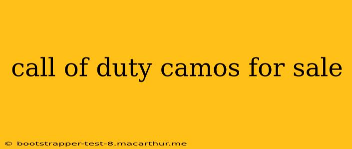 call of duty camos for sale