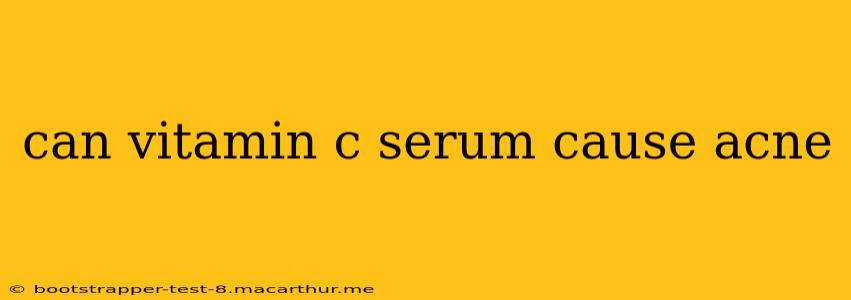 can vitamin c serum cause acne