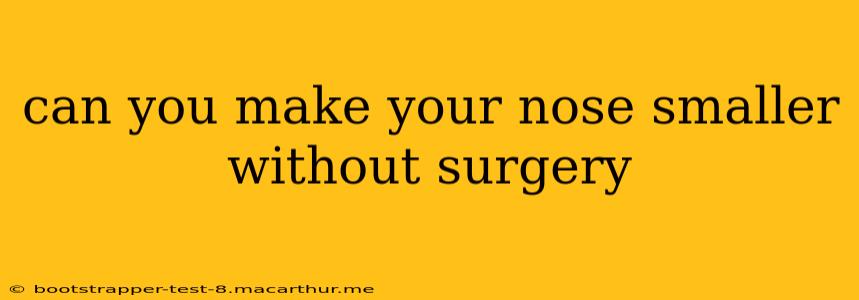 can you make your nose smaller without surgery