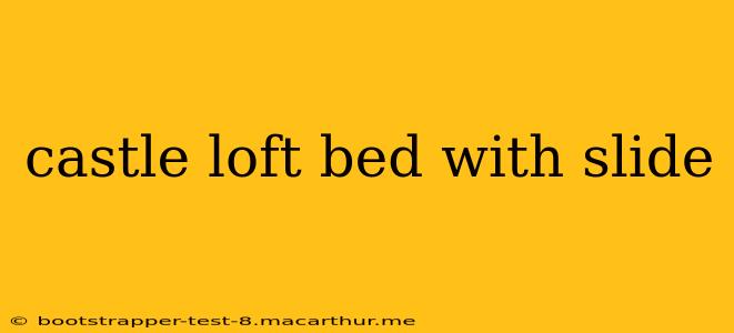 castle loft bed with slide