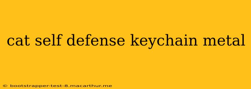 cat self defense keychain metal