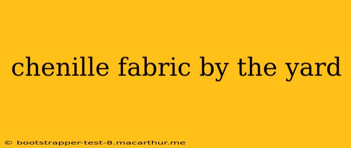 chenille fabric by the yard