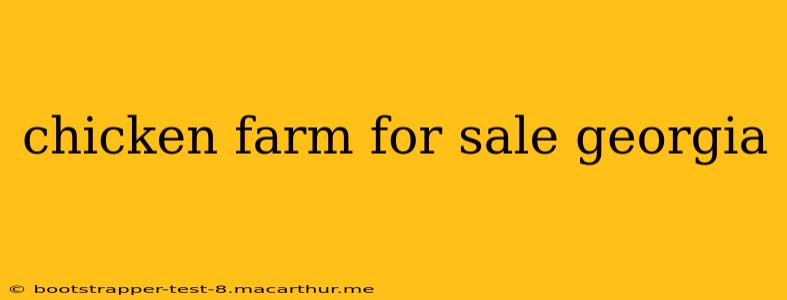 chicken farm for sale georgia