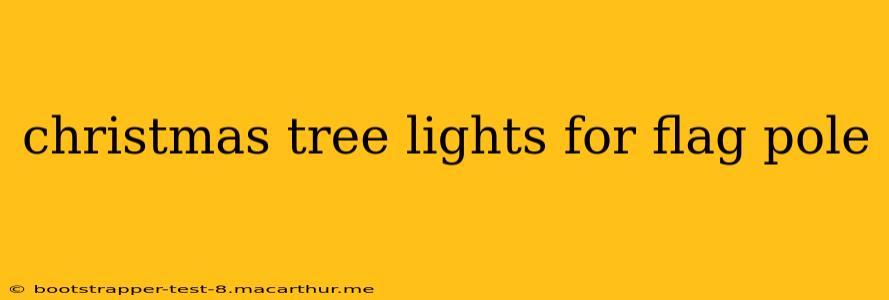 christmas tree lights for flag pole