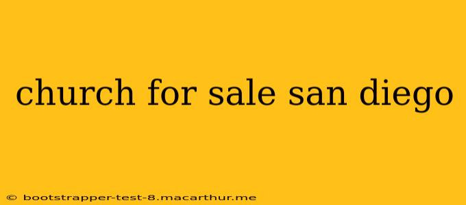 church for sale san diego