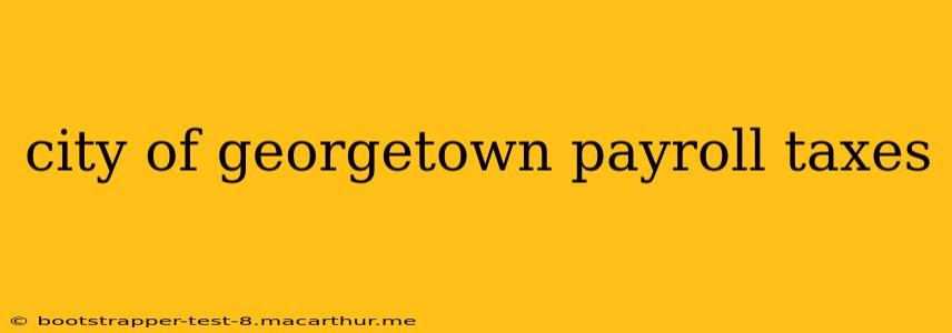 city of georgetown payroll taxes