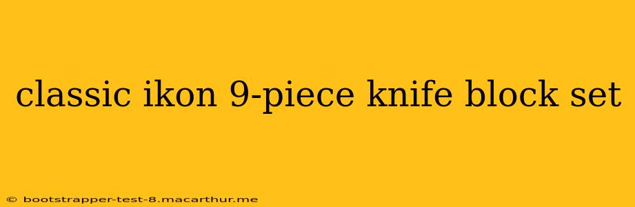 classic ikon 9-piece knife block set