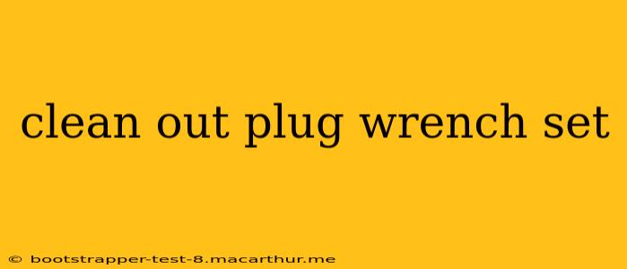 clean out plug wrench set