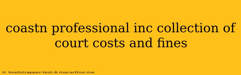 coastn professional inc collection of court costs and fines