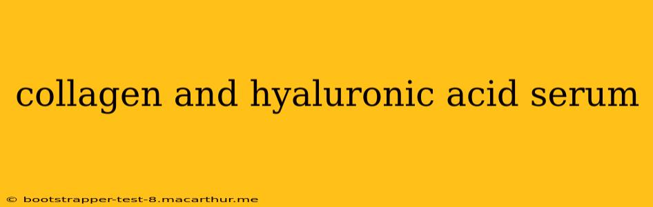 collagen and hyaluronic acid serum