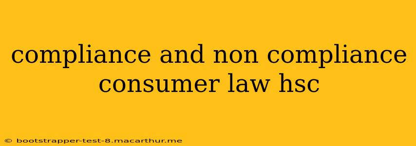 compliance and non compliance consumer law hsc