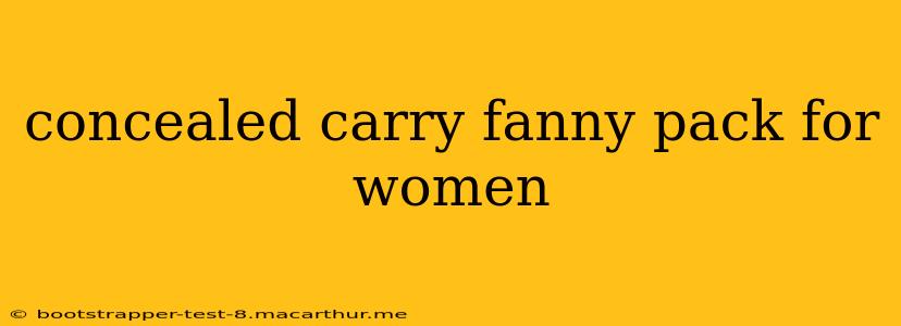 concealed carry fanny pack for women