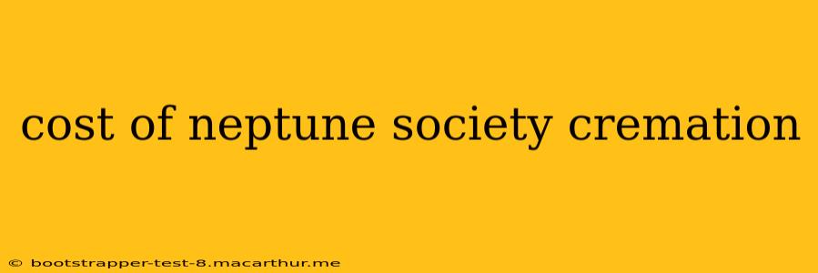 cost of neptune society cremation