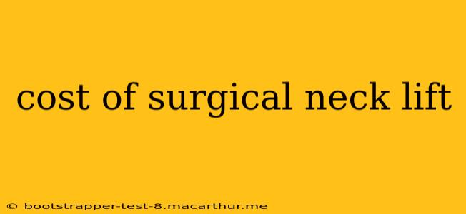 cost of surgical neck lift