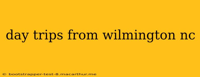 day trips from wilmington nc