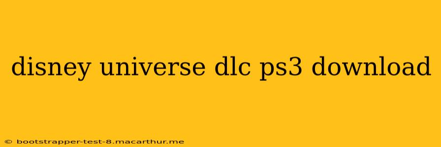 disney universe dlc ps3 download