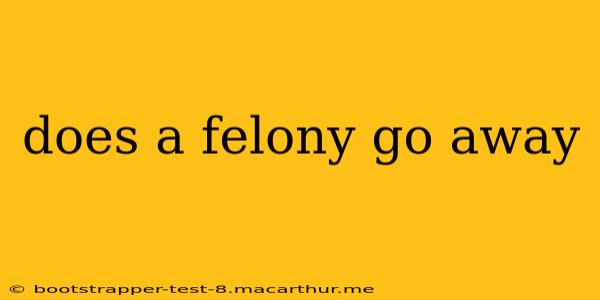 does a felony go away