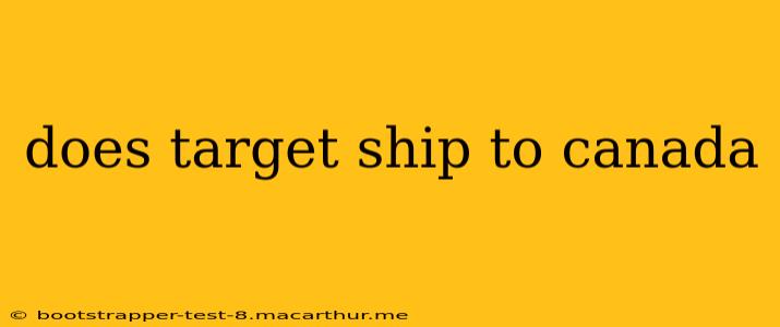 does target ship to canada