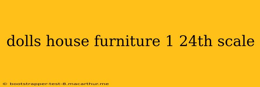 dolls house furniture 1 24th scale