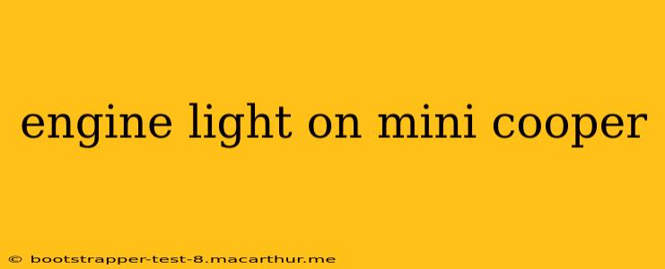 engine light on mini cooper