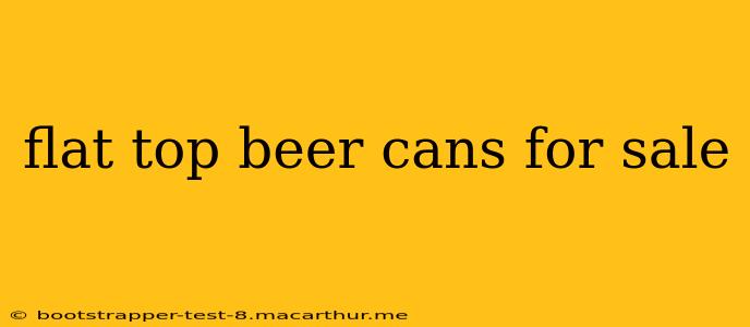 flat top beer cans for sale