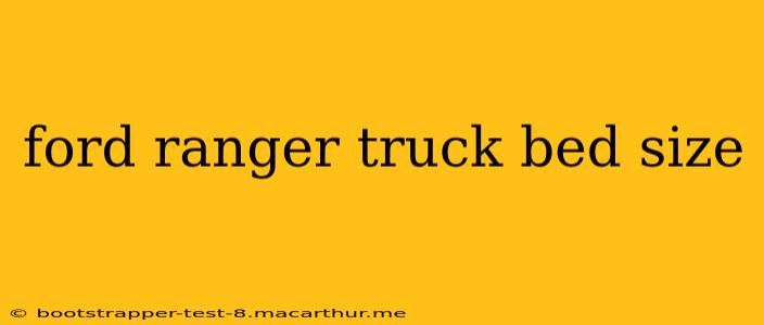 ford ranger truck bed size