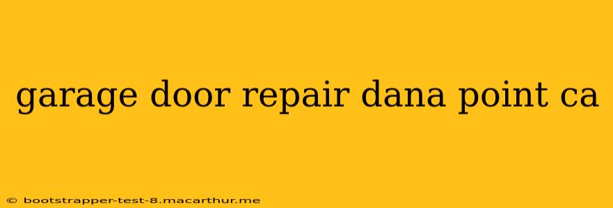 garage door repair dana point ca