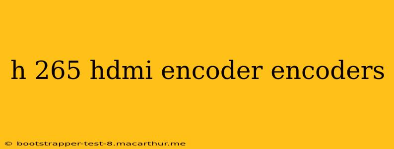 h 265 hdmi encoder encoders