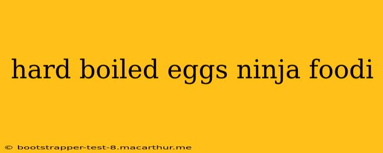 hard boiled eggs ninja foodi