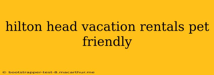 hilton head vacation rentals pet friendly